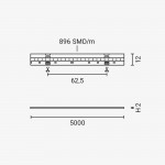 896 SMD/m 16W/m 24V Professional LED Streifen RGBW COB 1m 896 SMD/m 16W/m 24V Professional LED Streifen RGBW COB 1m