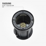 Bodeneinbaustrahler GU10 Fassung quadratisch IP67 Bodeneinbaustrahler GU10 Fassung quadratisch IP67
