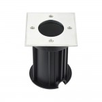 Bodeneinbaustrahler GU10 Fassung quadratisch IP67 Bodeneinbaustrahler GU10 Fassung quadratisch IP67