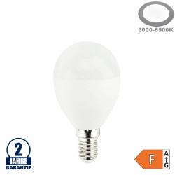 10W LED E14 G46 Birne Kunststoff Kaltweiß