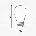 10W LED E27 G46 Birne Kunststoff Warmweiß 10W LED E27 G46 Birne Kunststoff Warmweiß