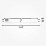 9W LED T8 Röhre 60cm Glas CCT 9W LED T8 Röhre 60cm Glas CCT