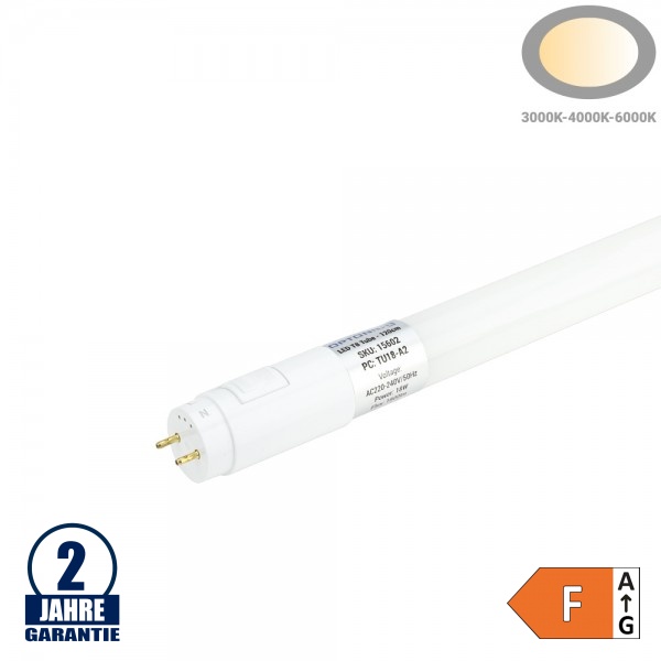 18W LED T8 Röhre 120cm Glas CCT 18W LED T8 Röhre 120cm Glas CCT