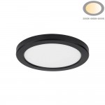 10/15/18W LED Ein- u. Aufbauleuchte Schwarz CCT