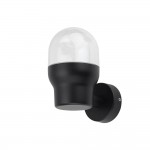 Wandleuchte Bulb Up mit E27 Fassung Schwarz IP44 Wandleuchte Bulb Up mit E27 Fassung Schwarz IP44