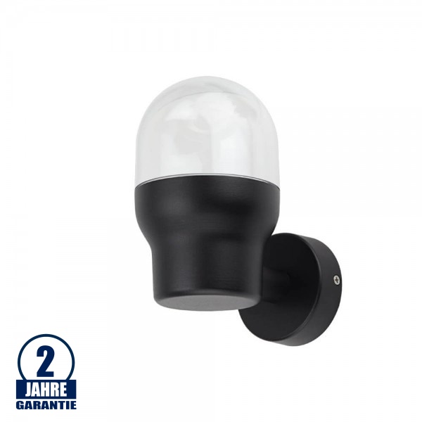 Wandleuchte Bulb Up mit E27 Fassung Schwarz IP44 Wandleuchte Bulb Up mit E27 Fassung Schwarz IP44