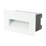 3W LED Treppenleuchte Einbau Rechteckig Weiß Neutralweiß IP65