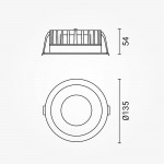 20W LED Einbaustrahler Weiß CRI90+ CCT 20W LED Einbaustrahler Weiß CRI90+ CCT