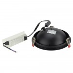 30W LED Einbaustrahler schwenkbar Schwarz CRI90+ CCT
