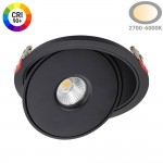 30W LED Einbaustrahler schwenkbar Schwarz CRI90+ CCT