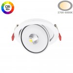 10W LED Einbaustrahler schwenkbar Weiß CRI90+ CCT 10W LED Einbaustrahler schwenkbar Weiß CRI90+ CCT