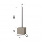 Lichtmast achteckig Ø60mm 2-teilig Lichtpunkthöhe 4m Lichtmast achteckig Ø60mm 2-teilig Lichtpunkthöhe 4m