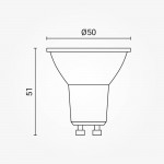 6,9W LED GU10 Spot LEDVANCE 3000K Dimmbar 6,9W LED GU10 Spot LEDVANCE 3000K Dimmbar