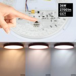 36W LED Deckenleuchte Rot CCT 36W LED Deckenleuchte Rot CCT