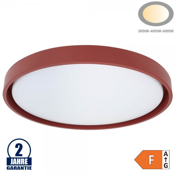36W LED Deckenleuchte Rot CCT 36W LED Deckenleuchte Rot CCT