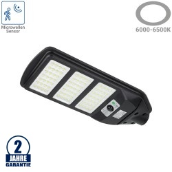 12W LED Solar Straßenleuchte 6000K IP65