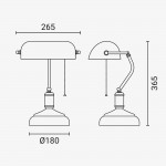 Tischleuchte Retro E27 Bronze Grünes Glas Tischleuchte Retro E27 Bronze Grünes Glas