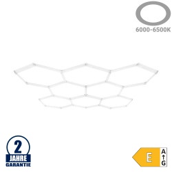 280W LED Hexagon Deckenleuchte 8-teilig