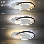 84W LED Deckenleuchte 3-teilig CCT 84W LED Deckenleuchte 3-teilig CCT