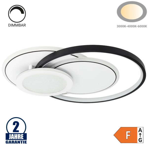 84W LED Deckenleuchte 3-teilig CCT 84W LED Deckenleuchte 3-teilig CCT