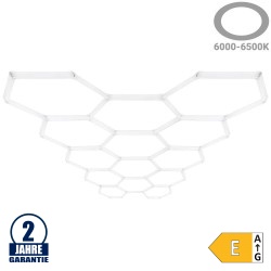 456W LED Hexagon Deckenleuchte 14-teilig