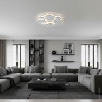 68W LED Deckenleuchte Hexagon 8-teilig CCT 68W LED Deckenleuchte Hexagon 8-teilig CCT