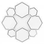 68W LED Deckenleuchte Hexagon 8-teilig CCT 68W LED Deckenleuchte Hexagon 8-teilig CCT
