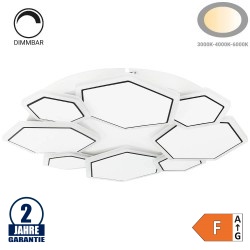 68W LED Deckenleuchte Hexagon 8-teilig CCT