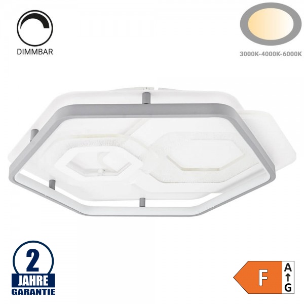 84W LED Deckenleuchte Hexagon CCT 84W LED Deckenleuchte Hexagon CCT