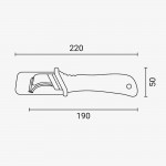 Kabelmesser mit Hakenklinge und Gleitschuh VDE isoliert Kabelmesser mit Hakenklinge und Gleitschuh VDE isoliert