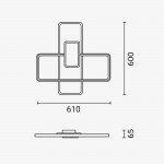 68W LED Deckenleuchte Schwarz CCT 68W LED Deckenleuchte Schwarz CCT
