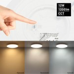 12W LED Deckenleuchte matt CCT IP44 12W LED Deckenleuchte matt CCT IP44