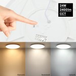 24W LED Deckenleuchte matt CCT IP44 24W LED Deckenleuchte matt CCT IP44