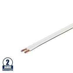 1m Kabel weiß 2-polig 2x1,5