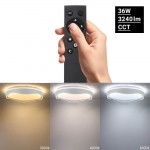 36W LED Deckenleuchte fernsteuerbar Weiß CCT 36W LED Deckenleuchte fernsteuerbar Weiß CCT