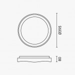 36W LED Deckenleuchte fernsteuerbar Weiß CCT 36W LED Deckenleuchte fernsteuerbar Weiß CCT