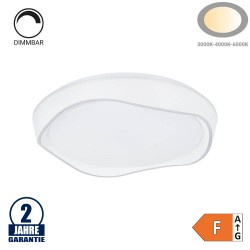 36W LED Deckenleuchte fernsteuerbar Weiß CCT