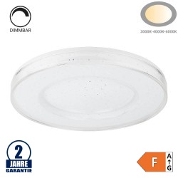 54W LED Deckenleuchte fernsteuerbar Weiß CCT