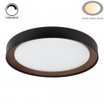 54W LED Deckenleuchte fernsteuerbar Schwarz Walnuss CCT 54W LED Deckenleuchte fernsteuerbar Schwarz Walnuss CCT