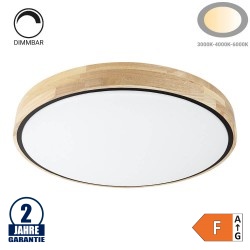 60W LED Deckenleuchte Holzoptik CCT