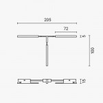 Verbinder T-Form Magnetic Line M05
