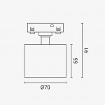 7W LED Spot Magnetic Line M05 Neutralweiß 7W LED Spot Magnetic Line M05 Neutralweiß