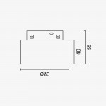 10W LED Spot mit Wabenreflektor Magnetic Line M05 Warmweiß