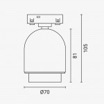 10W LED Strahler zoomable Magnetic Line M05 Warmweiß