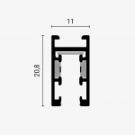 Bogenschiene horizontal Magnetic Line M05