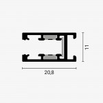 Bogenschiene vertikal Magnetic Line M05 Bogenschiene vertikal Magnetic Line M05