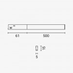 6W LED Neon-Streifen Magnetic Line M05 Warmweiß