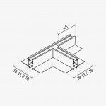 Einbau T-Stück Magnetic Line M05