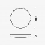 50W LED Deckenleuchte fernsteuerbar Weiß RGBCCT