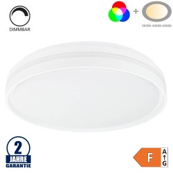 50W LED Deckenleuchte fernsteuerbar Weiß RGBCCT